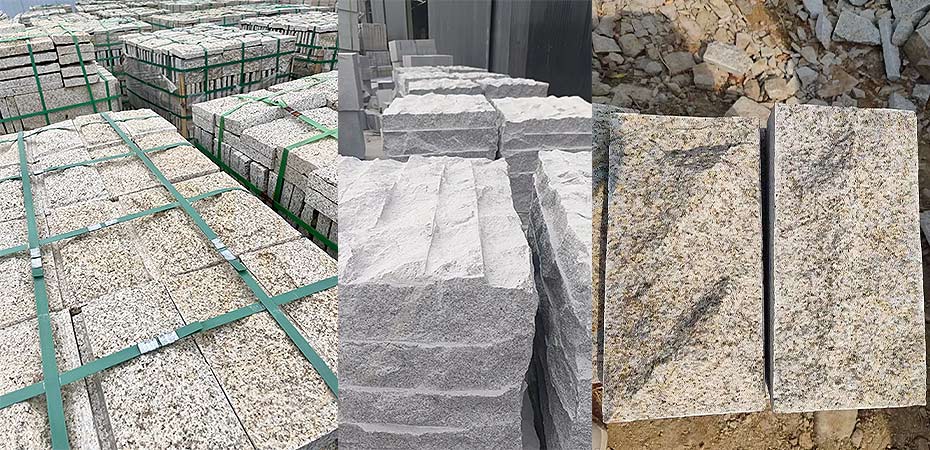 Granite stone pavers