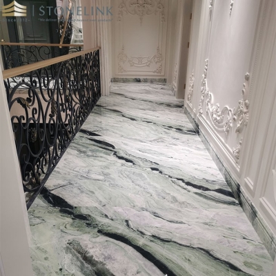 Raggio Verde marble block