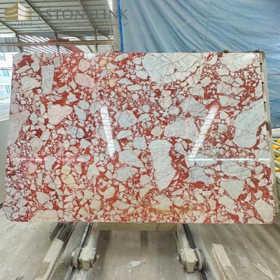 Bulgari Red marble slab