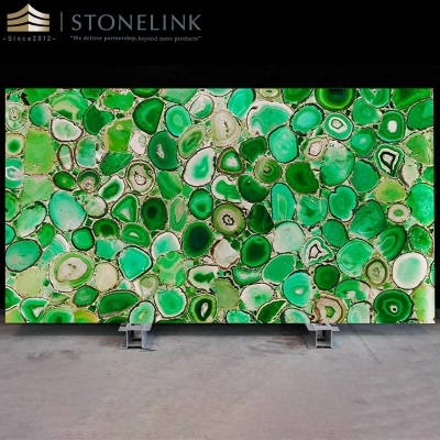 Green agate countertop