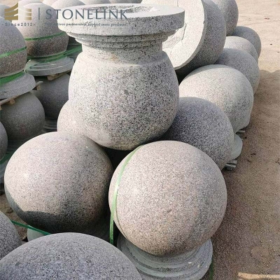 Granite parking stone ball