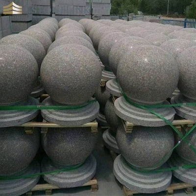 Granite parking stone ball