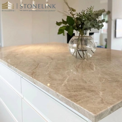 Taj Mahal quartzite stone countertops