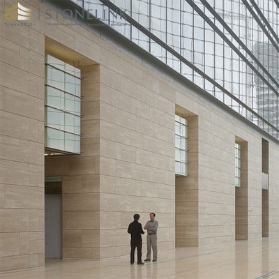 Turkish Beige travertine slab