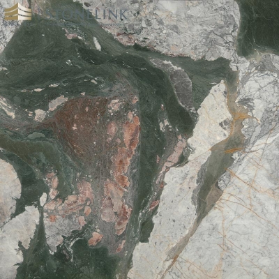 Panda Green marble slab